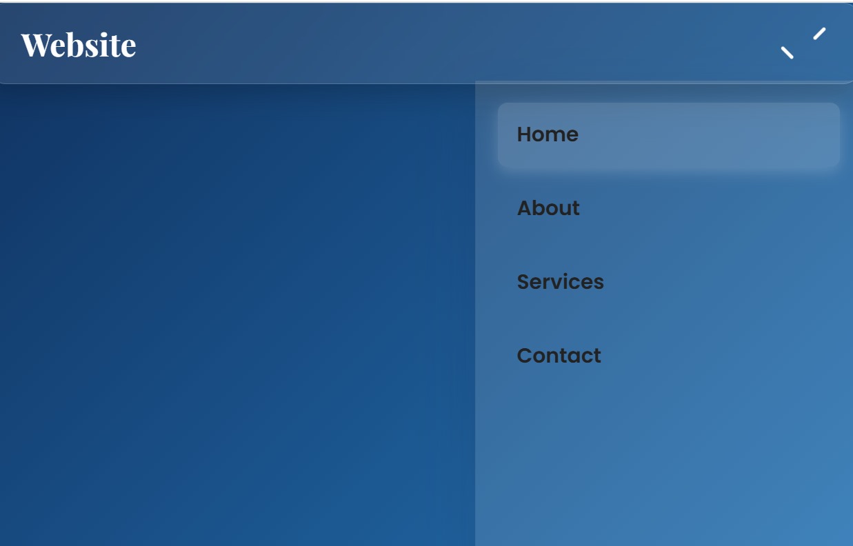 Glass Navbar Preview